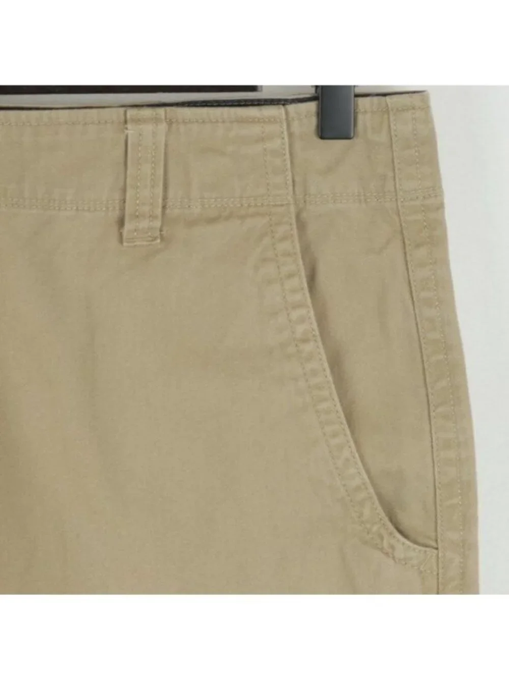 Trinity Men's Size 42 Tan Woven Cotton Twill Breathable Casual Cargo Shorts